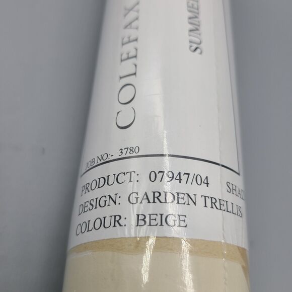 Colefax and Fowler - Summer Palace - Garden Trellis 7947/04 Beige1 Roll New - Picture 6 of 7